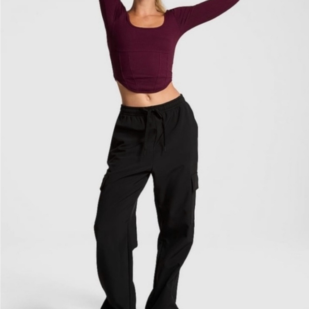 Women's Cream Cargo Pants